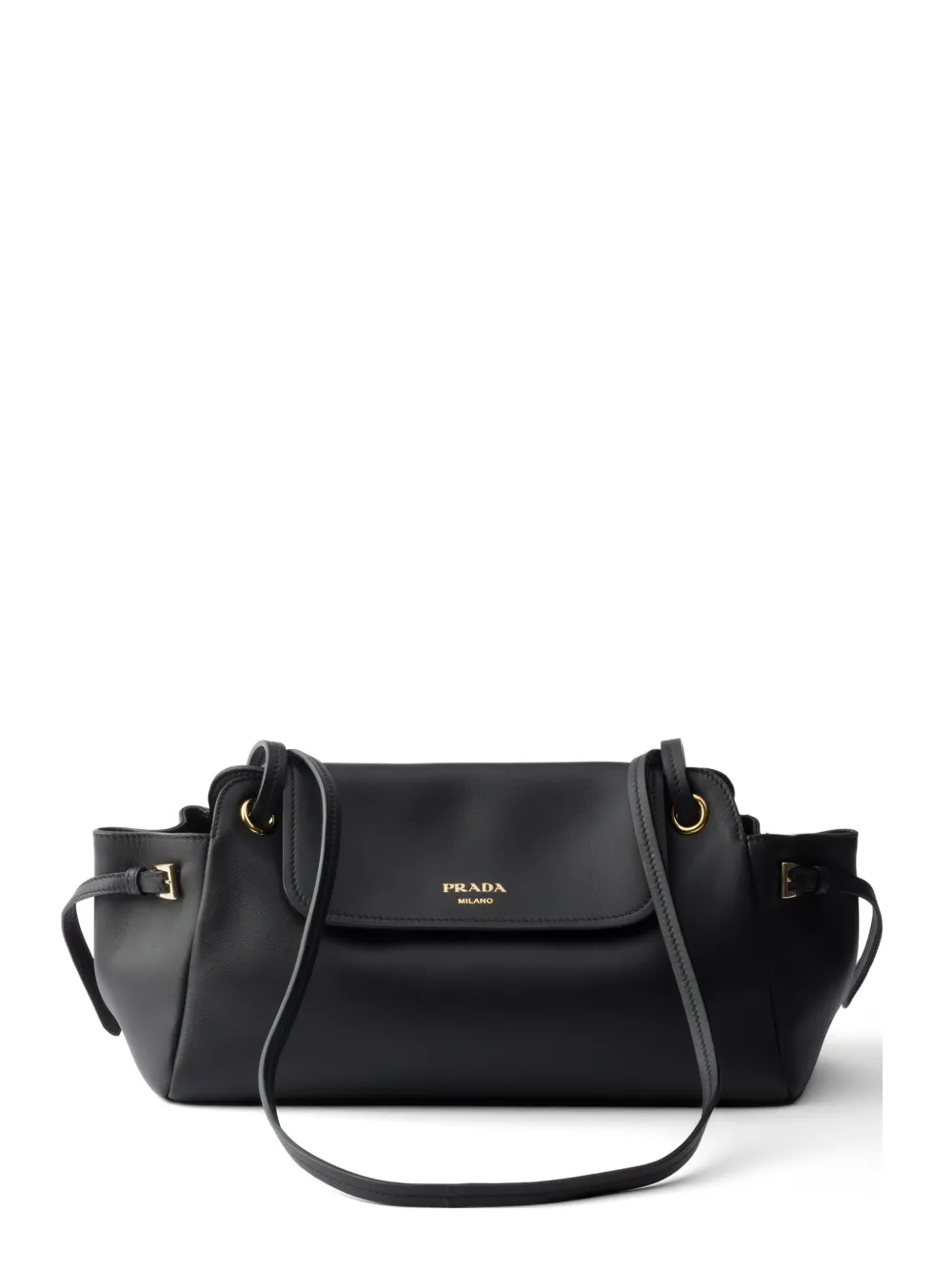 Prada Carry medium leather shoulder bag - Nero