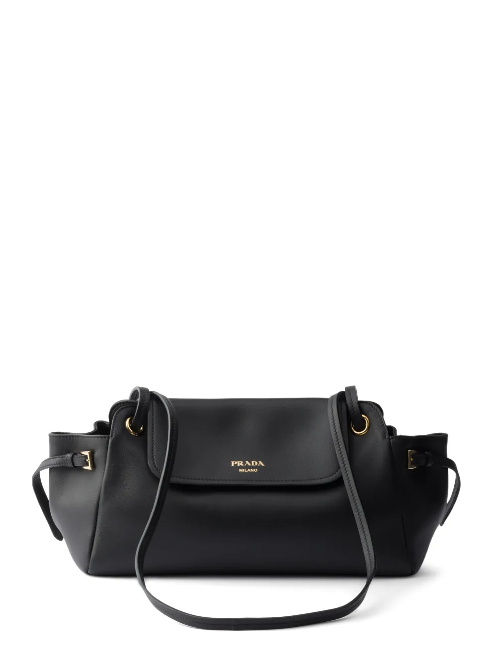 Prada Carry medium leather shoulder bag - Nero