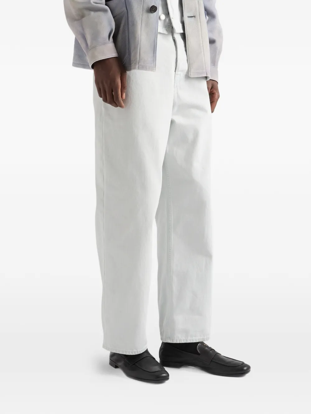 Prada Gebleekte denim jeans Blauw
