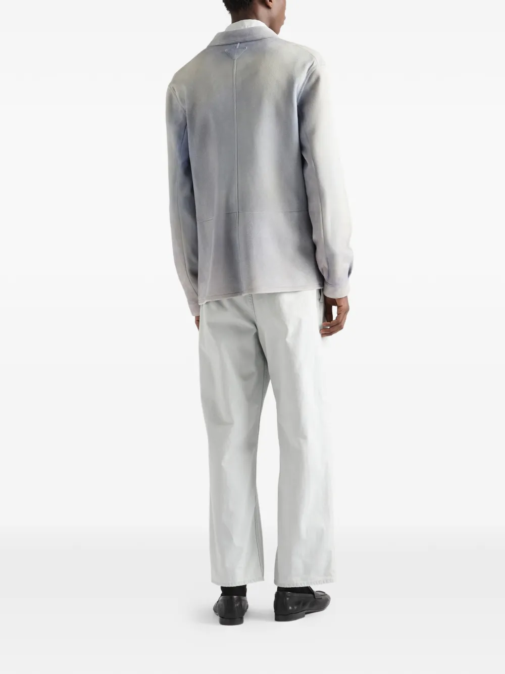  Prada Regular Bleached Denim Jeans - Blue 