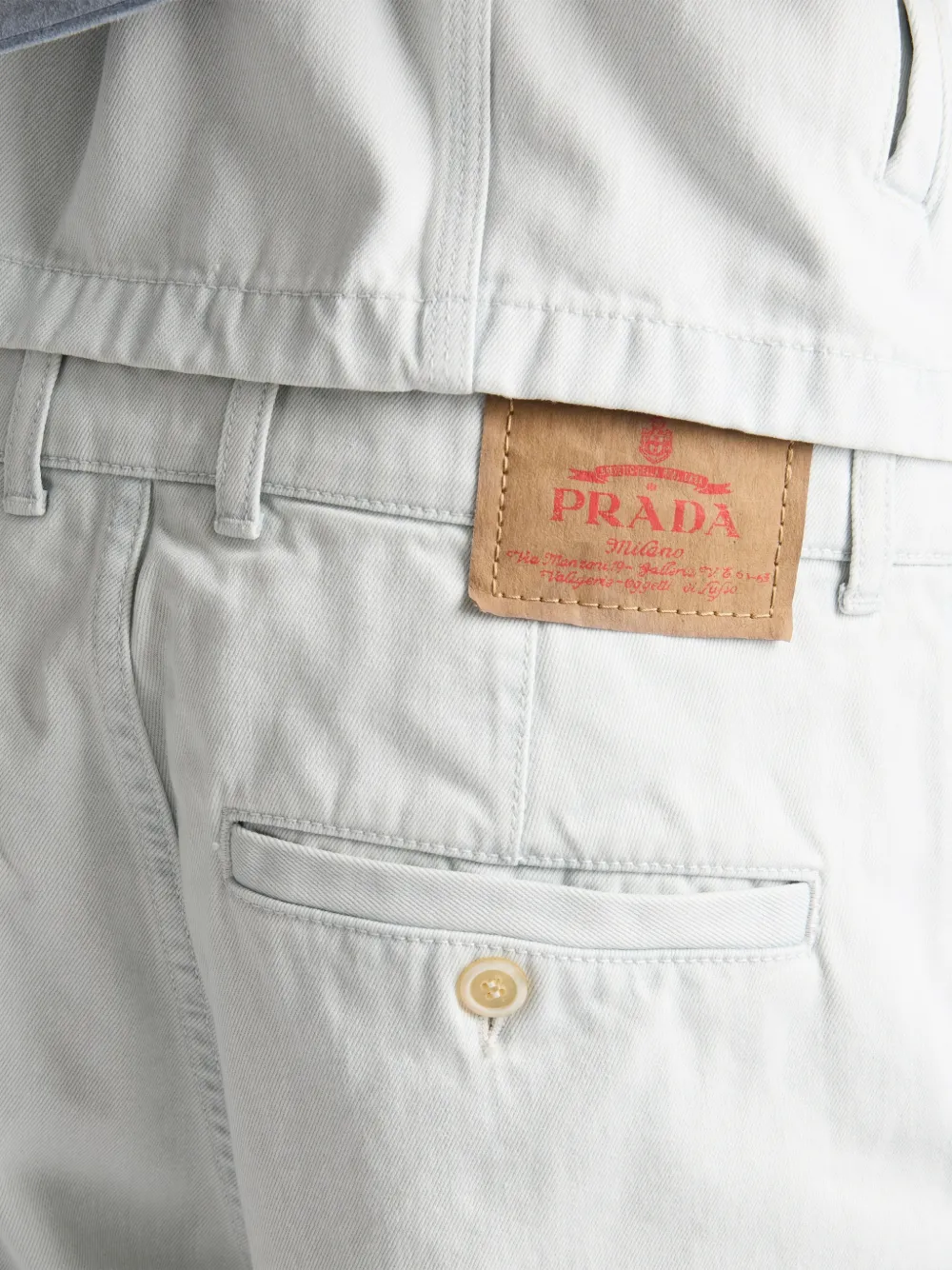 Prada Gebleekte denim jeans Blauw