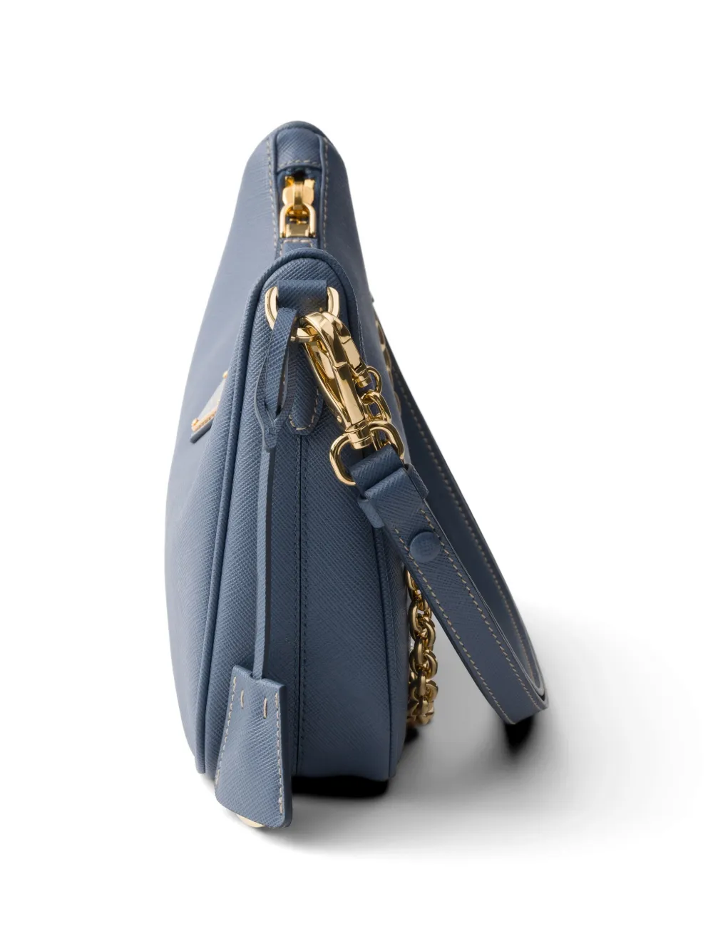 Prada Re-Edition schoudertas van saffiano leer Blauw