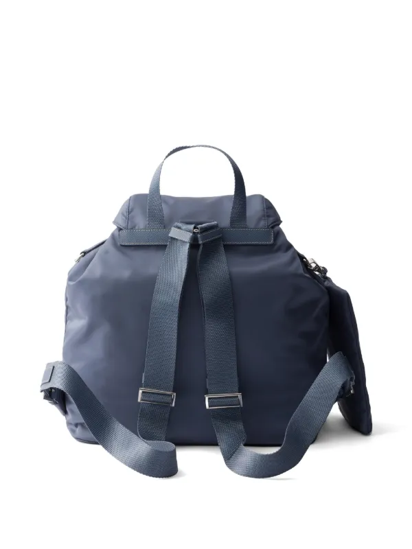 Prada Medium Re-nylon Backpack | Blue | FARFETCH CA display picture 3