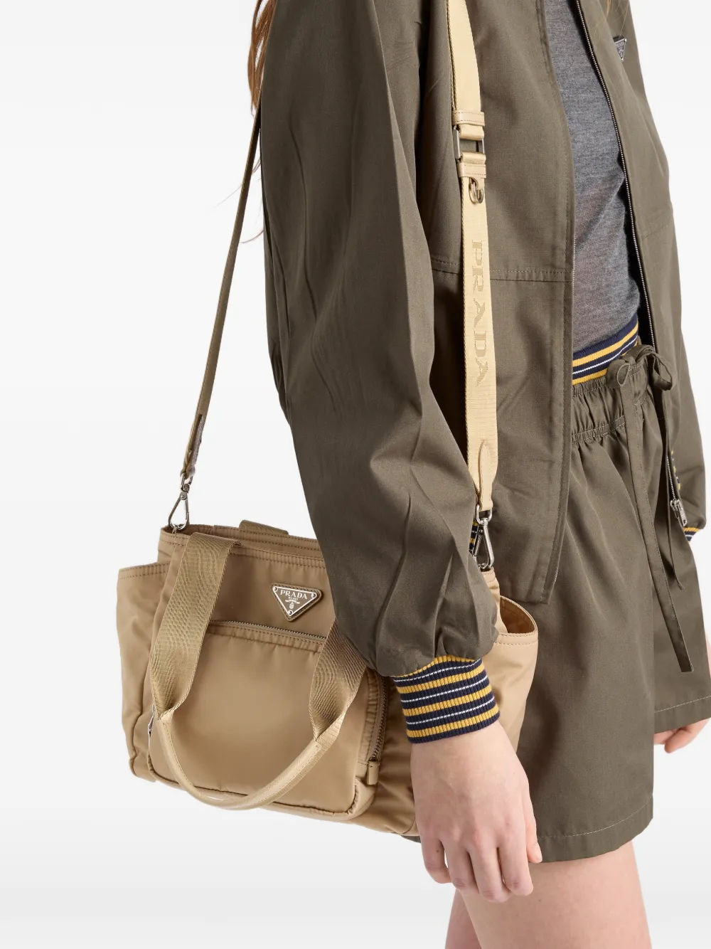  Prada Re-nylon Tote Bag - Neutrals 