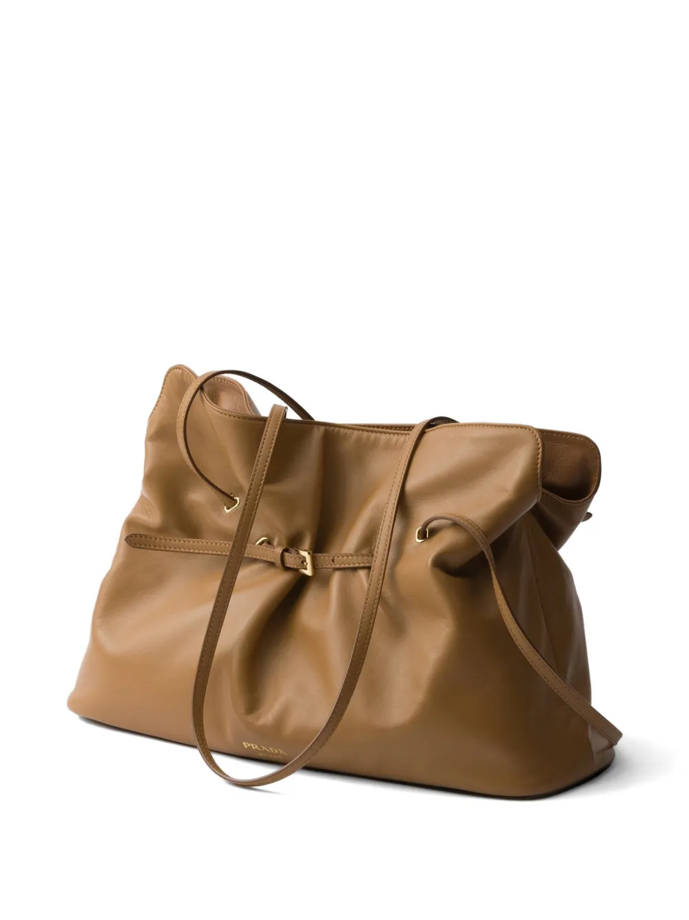 Prada Dada grote nappaleren shopper Beige