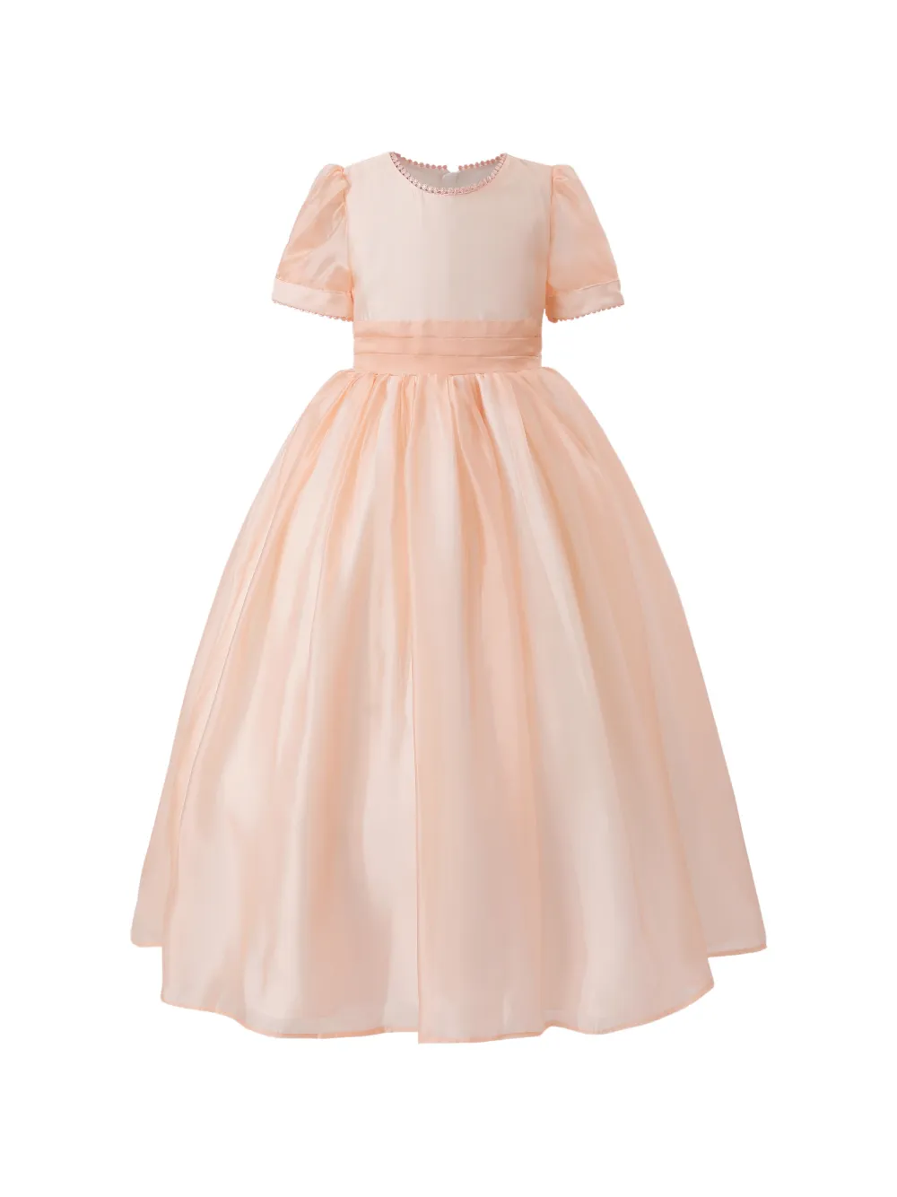 Tulleen puff-sleeve dress - Rosa