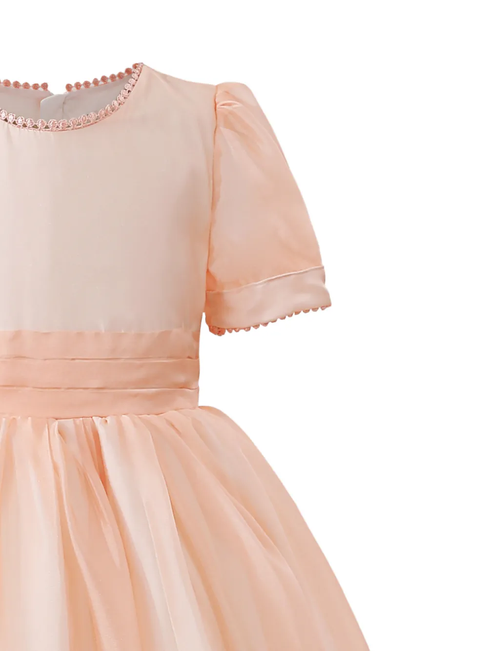 Tulleen Jurk met pofmouwen Roze