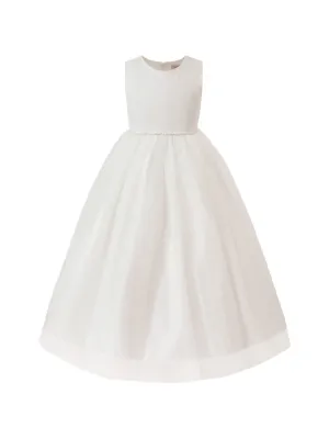 off white formal dresses Lady Black Tie - Rosaline Gown - Off White - Floral Off-the-shoulder Dress main image 1