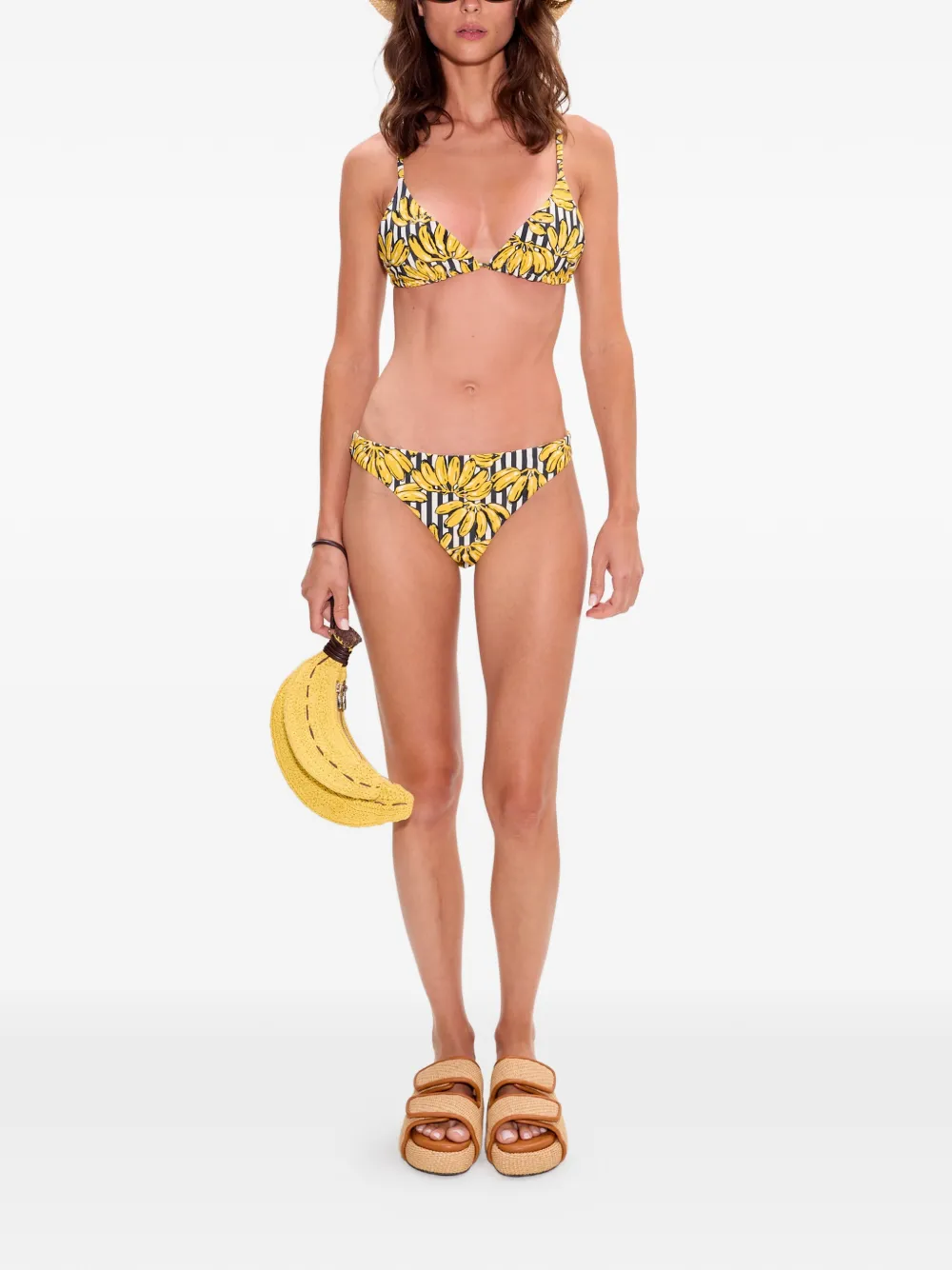  Simon Miller Bwai Striped Bikini Top - Yellow 