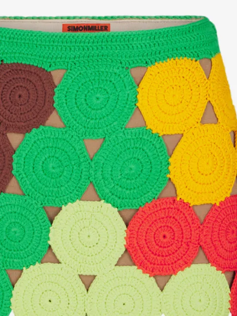 Simon Miller Beep Beep crochet mini skirt