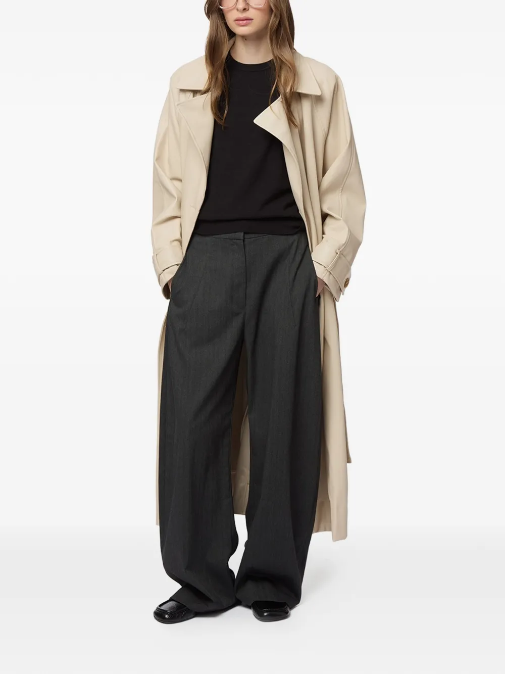  Apparis Lana Double-breasted Trench Coat - Neutrals 