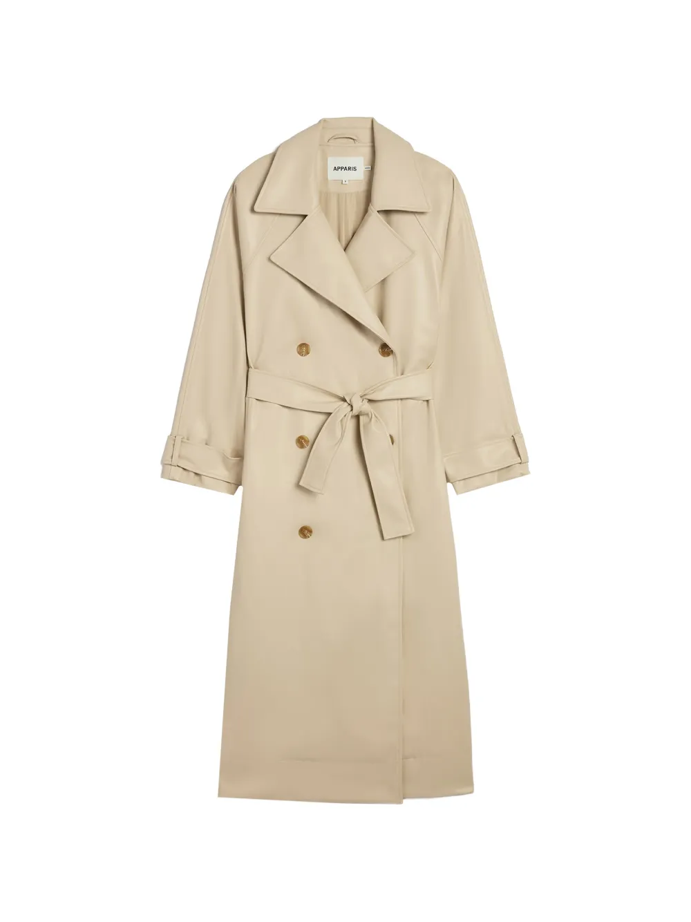 Apparis Lana double-breasted trench coat - Toni neutri