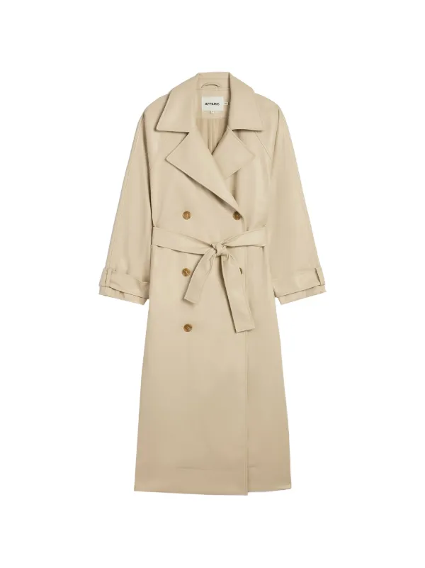 Apparis Lana double-breasted Trench Coat | Neutrals | FARFETCH JO
