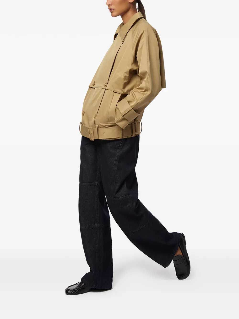 Apparis Gaia jack met ceintuur Beige