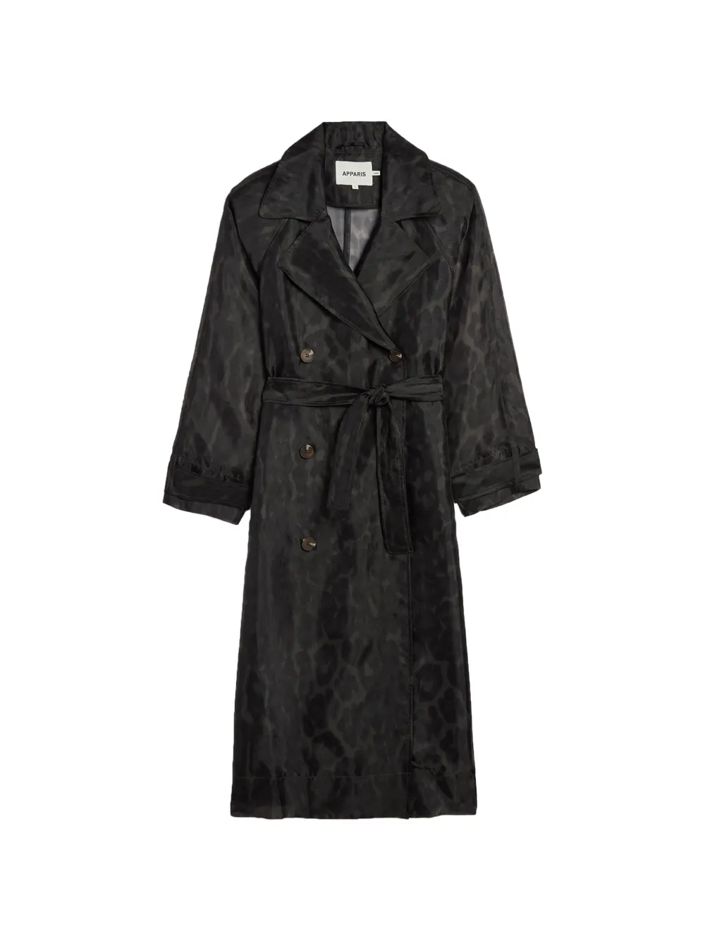 Apparis Lana belted trench coat - Nero