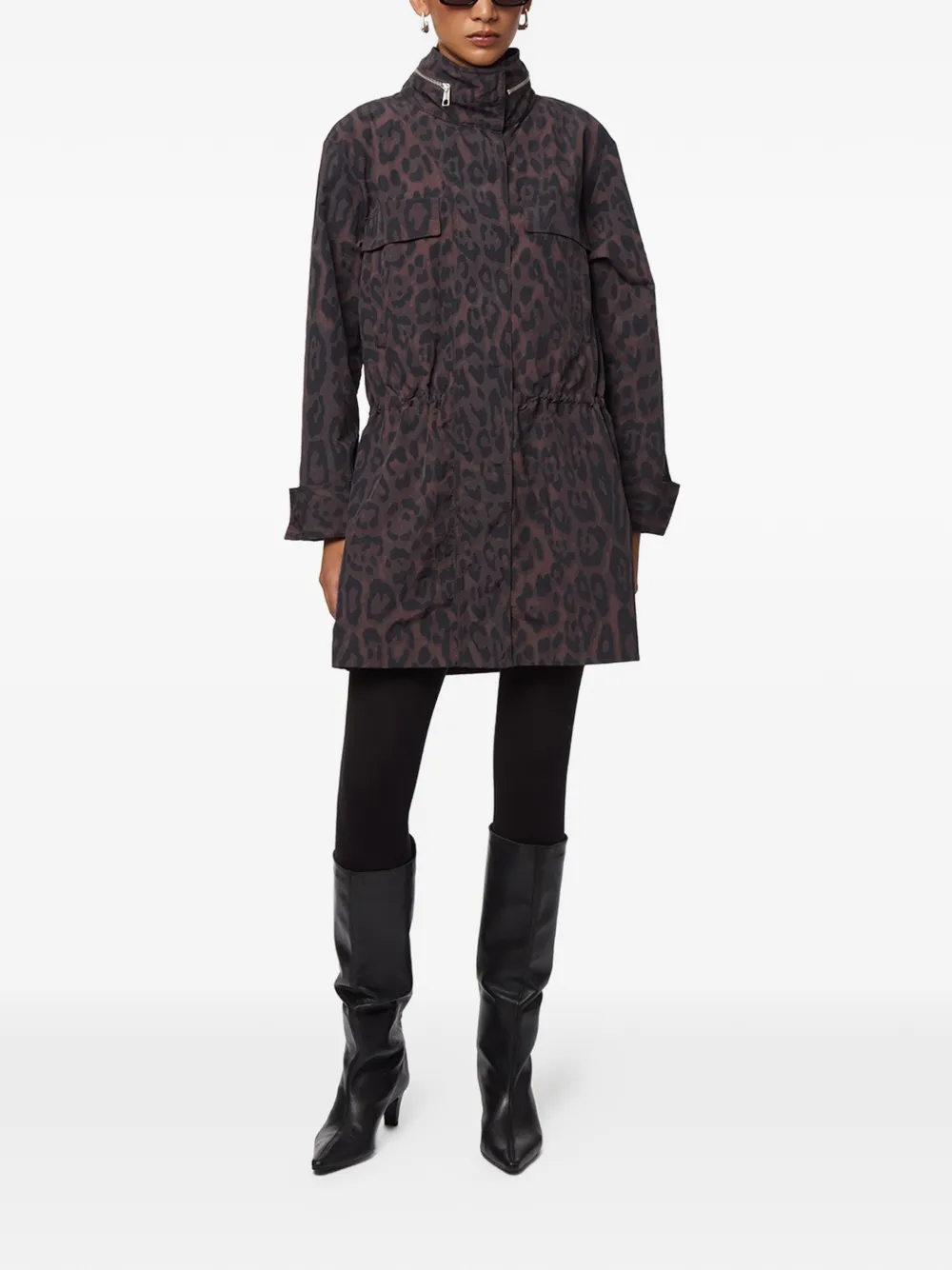  Apparis Bea Leopard-print Raincoat - Brown 