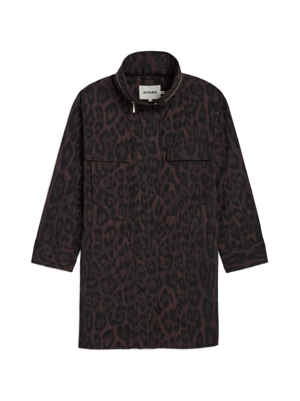 Apparis Bea leopard-print raincoat - Marrone