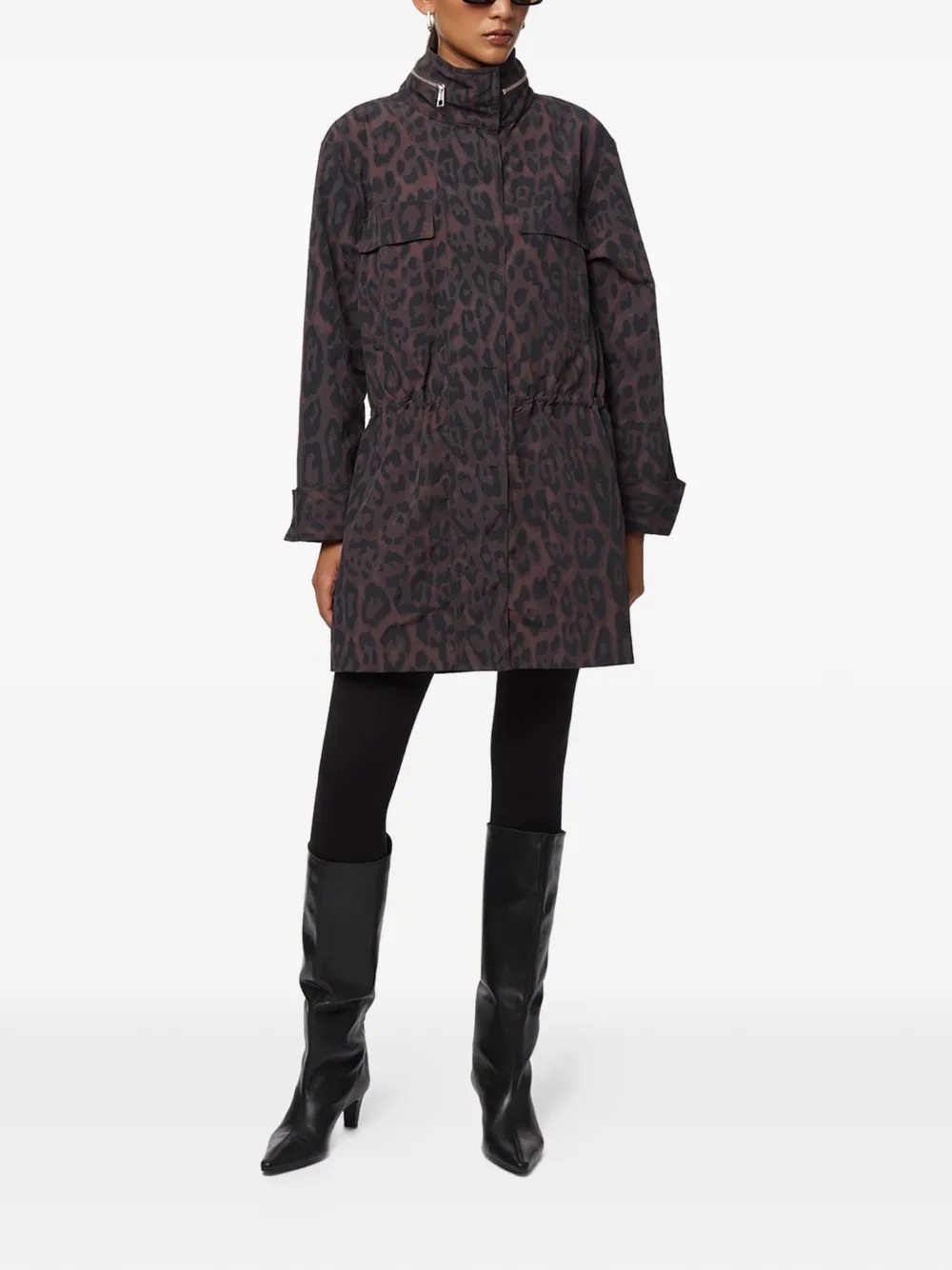  Apparis Bea Leopard-print Raincoat - Brown 