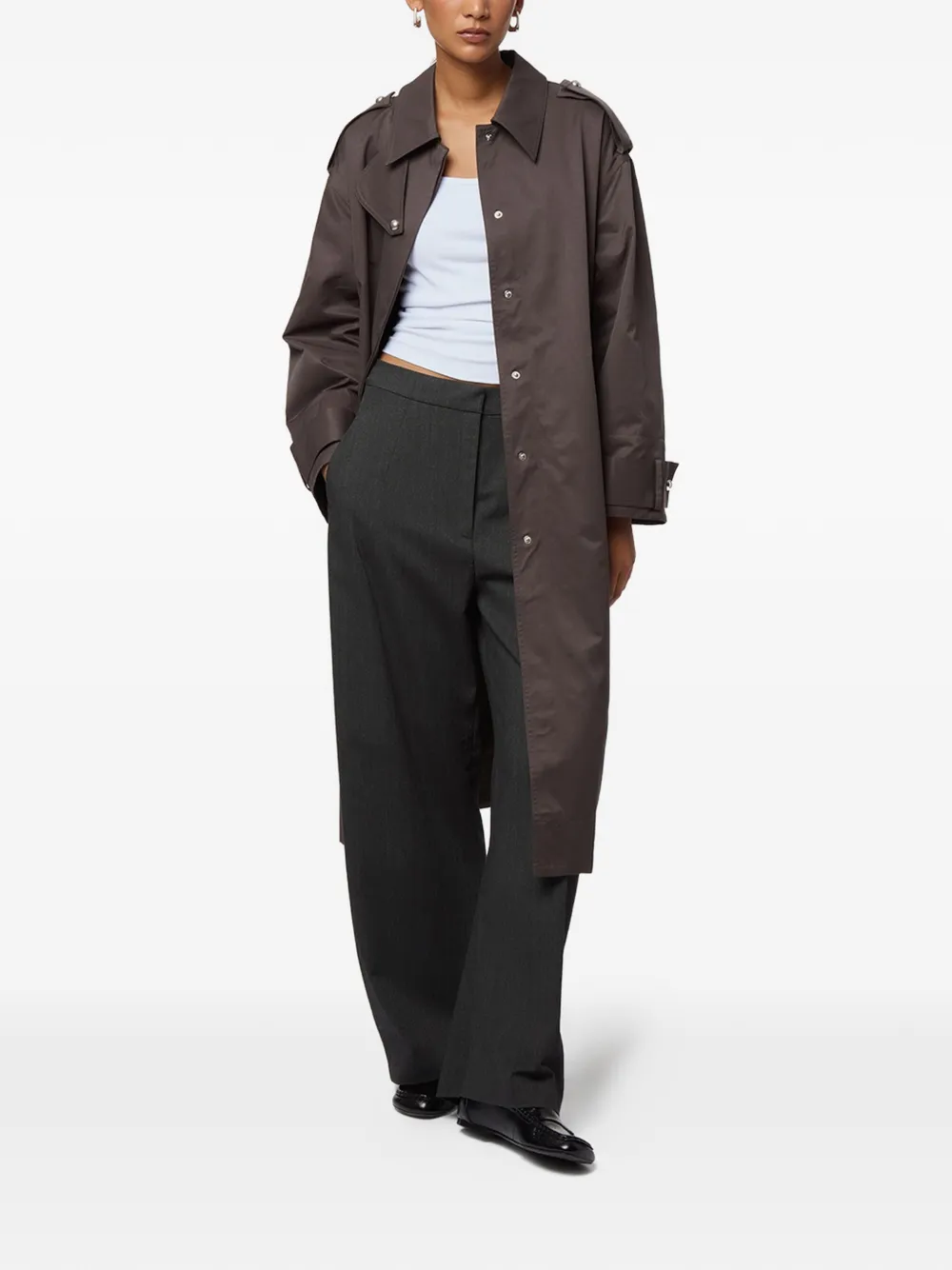  Apparis Joan Belted Trench Coat - Black 