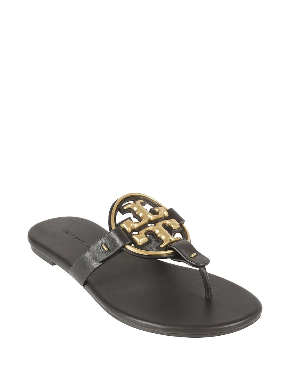 Tory Burch Miller leather sandals Zwart