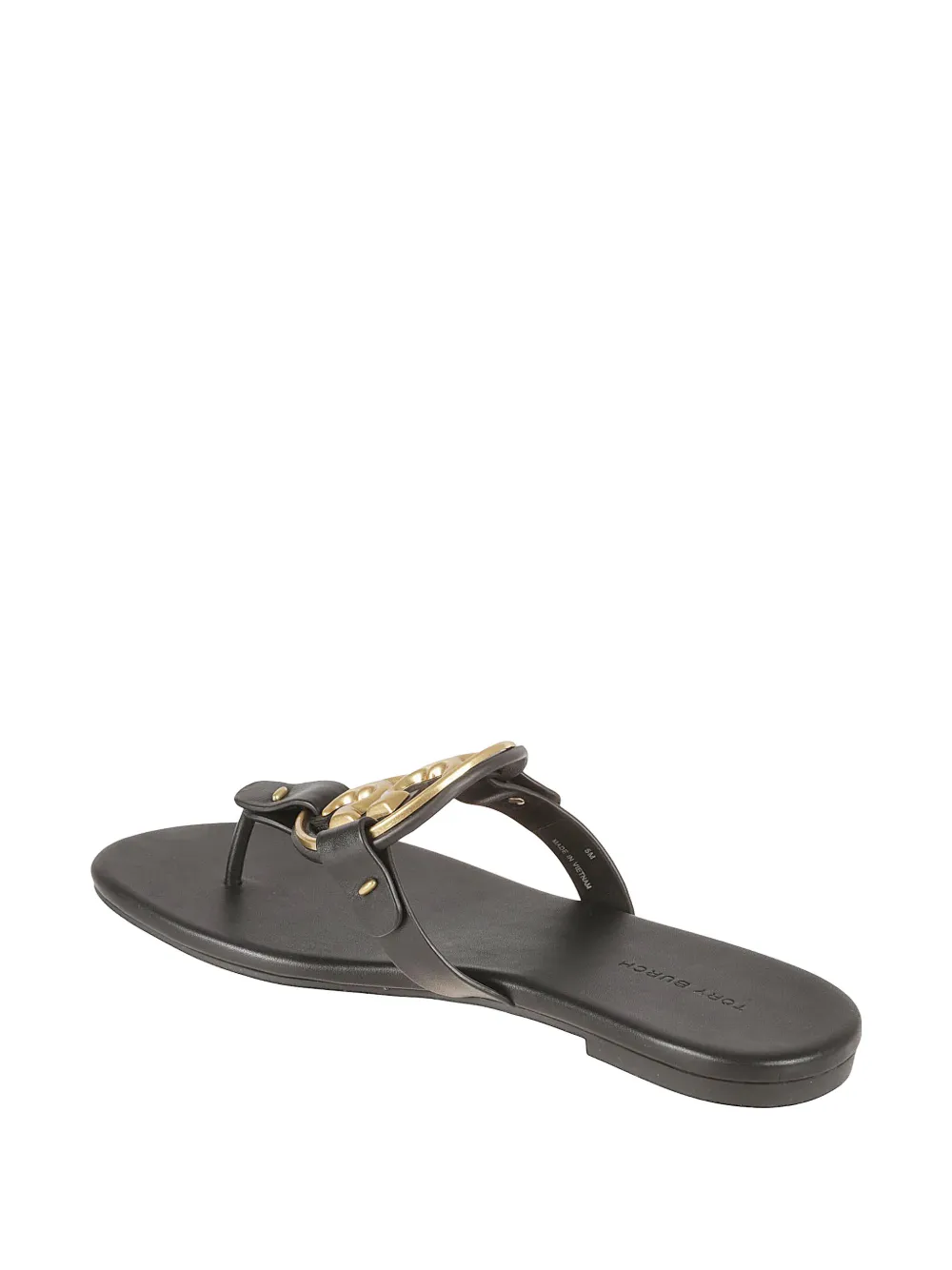 Tory Burch Miller leather sandals Zwart