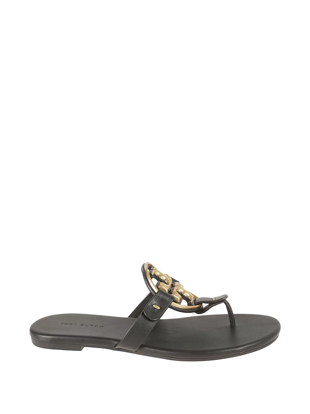 Tory Burch Miller Leather Sandals In Black