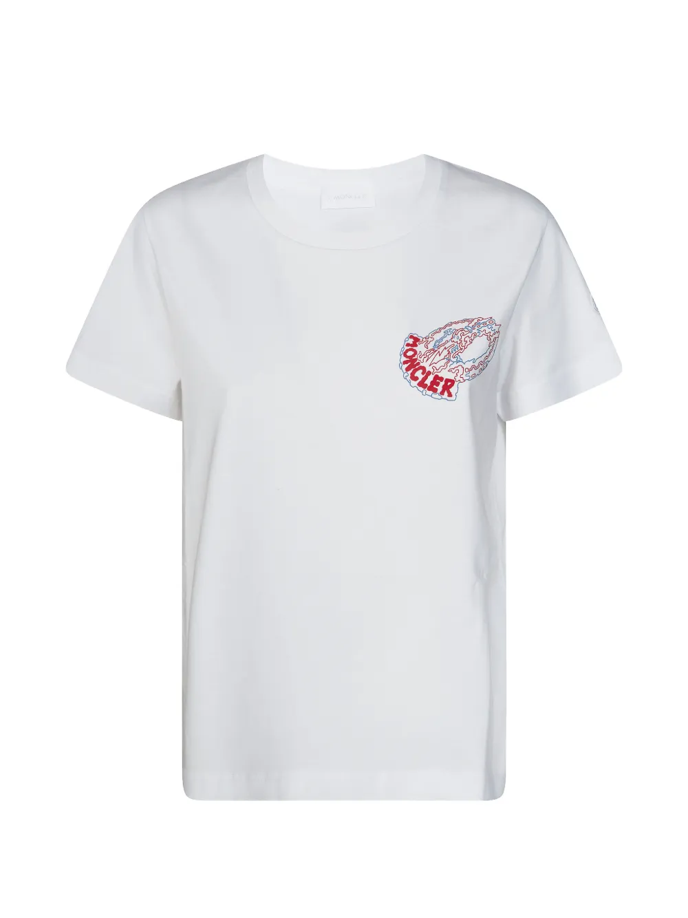 Moncler エンブロイダリー Tシャツ | ホワイト | FARFETCH JP