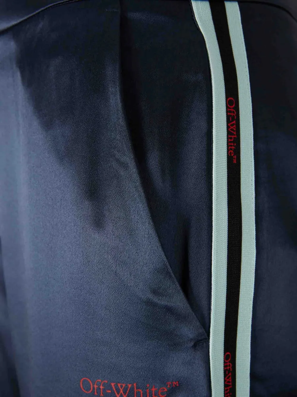 Off-White Gestreepte broek Blauw