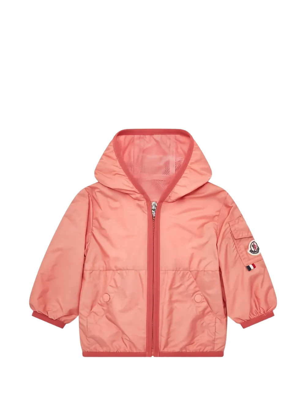 Moncler Enfant veste zippée à capuche - Orange