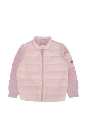 バーバリー（BURBERRY キッズジャケット ピンク BURBERRY (バーバリー) Kids リバーシブル ダウンジャケット パロディ