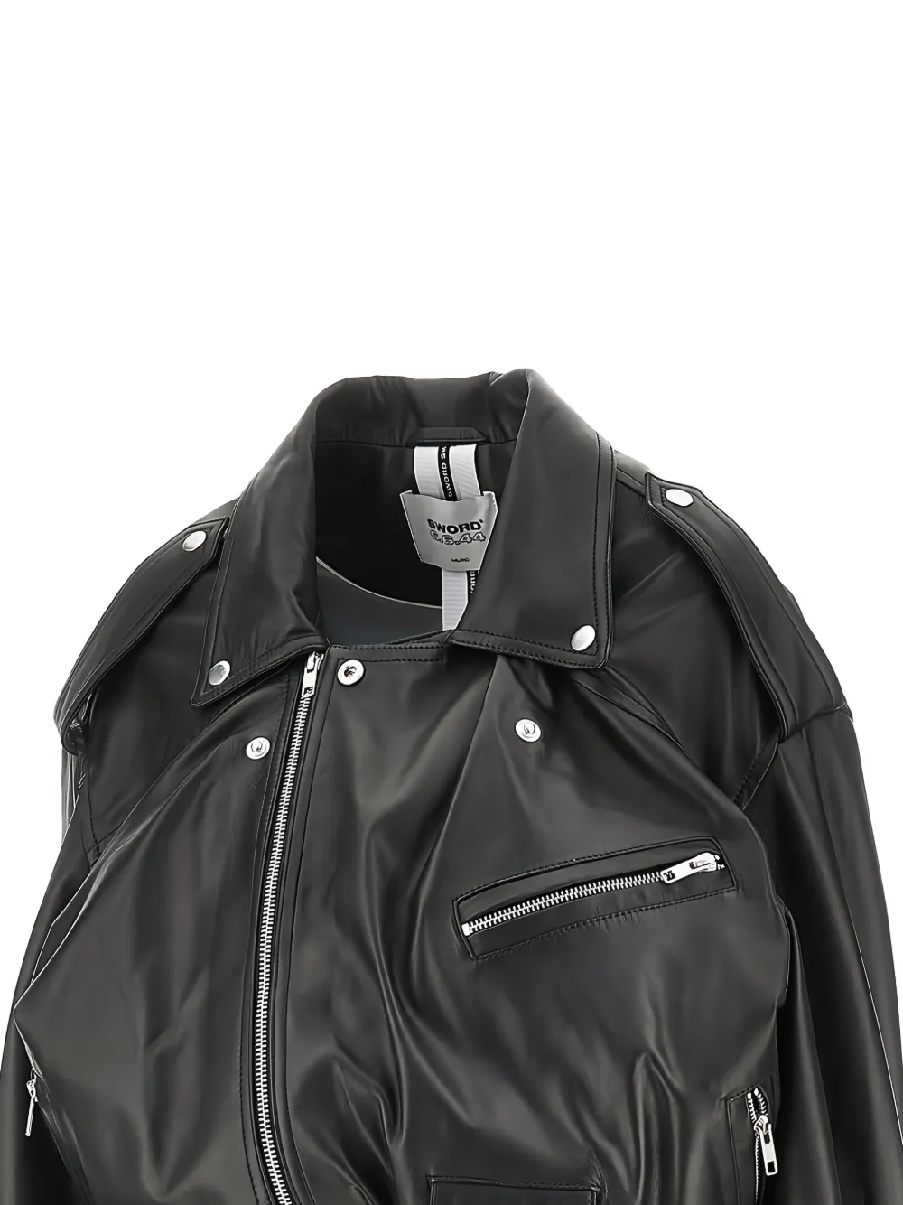 Balloon-Fit Biker Jacket