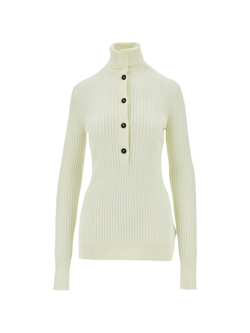 ENTIRE STUDIOS button turtleneck sweater - Toni neutri