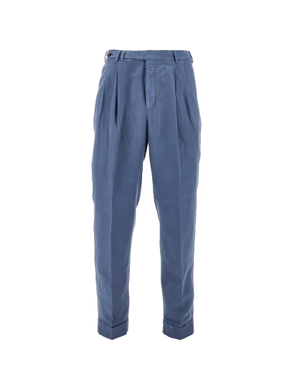 Pt Torino Pleated Trousers In Blue
