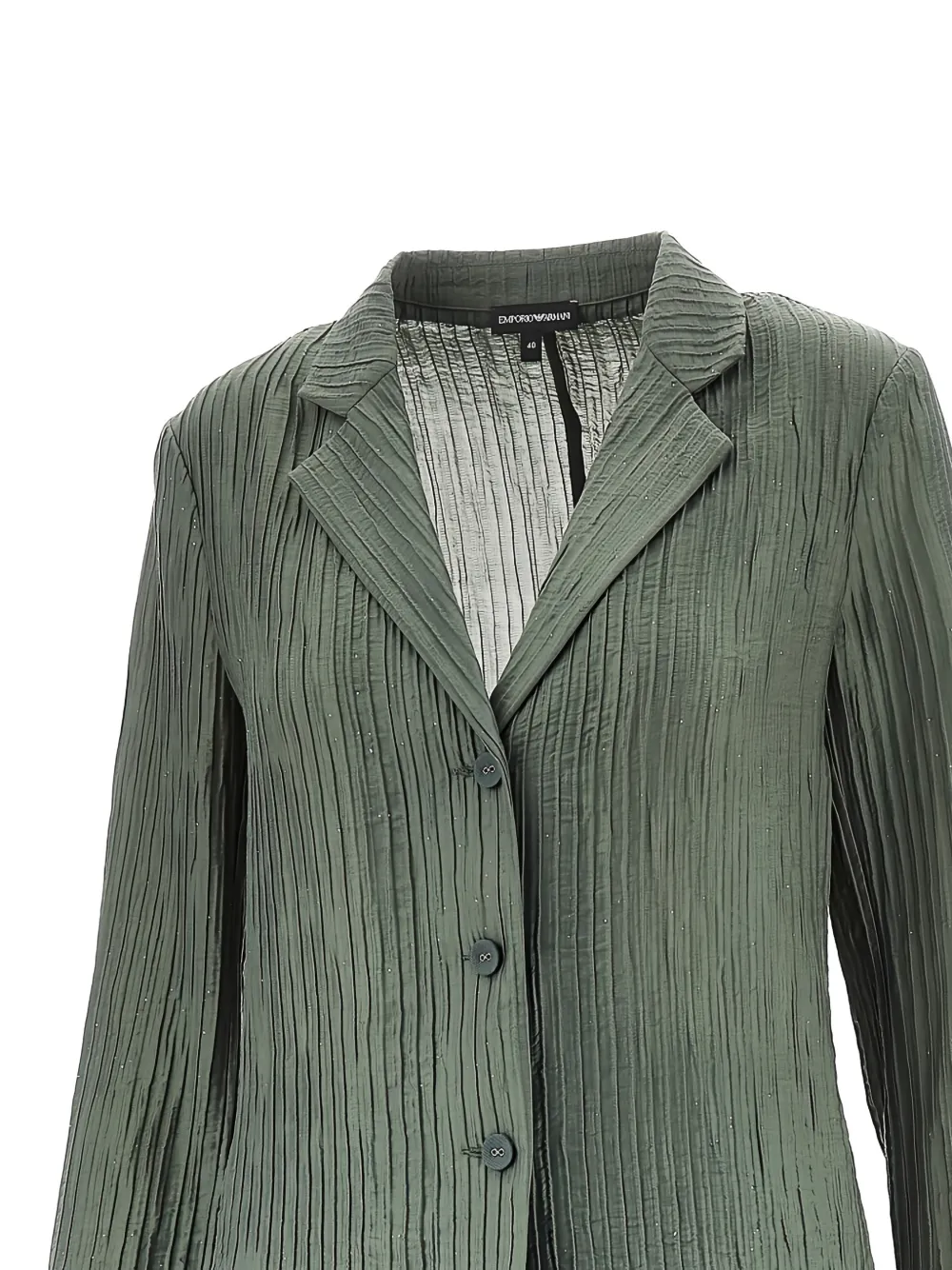 Emporio Armani Geplooide blazer Groen
