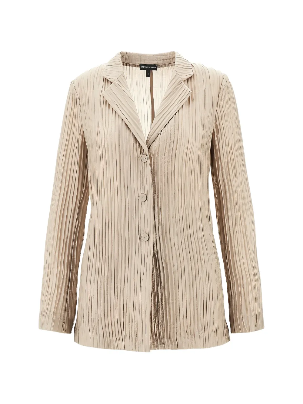 Emporio Armani pleated blazer - Neutrals