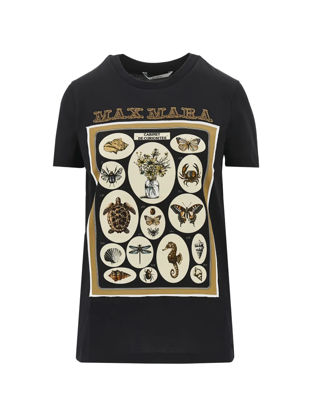 Max Mara Mxmspadino graphic T-shirt - Nero