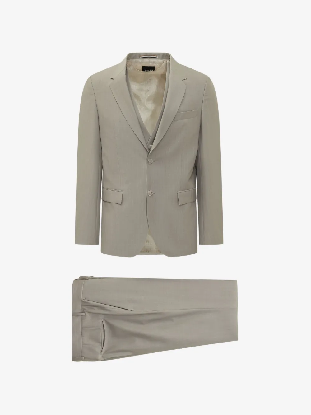 BOSS three-piece wool suit | Neutrals | Image 1