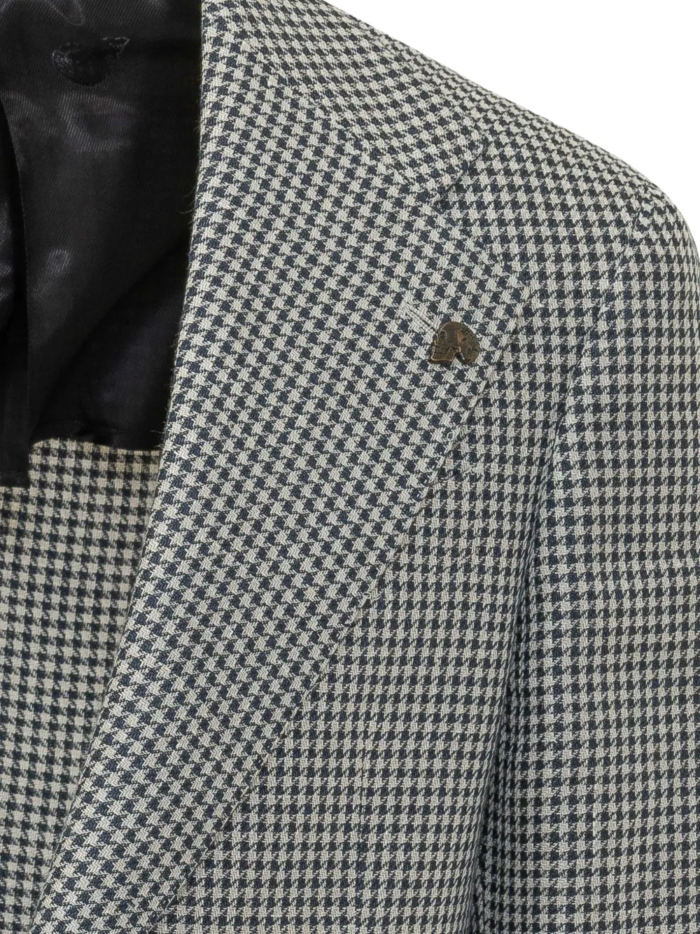Gabriele Pasini Check Blazer In Gray