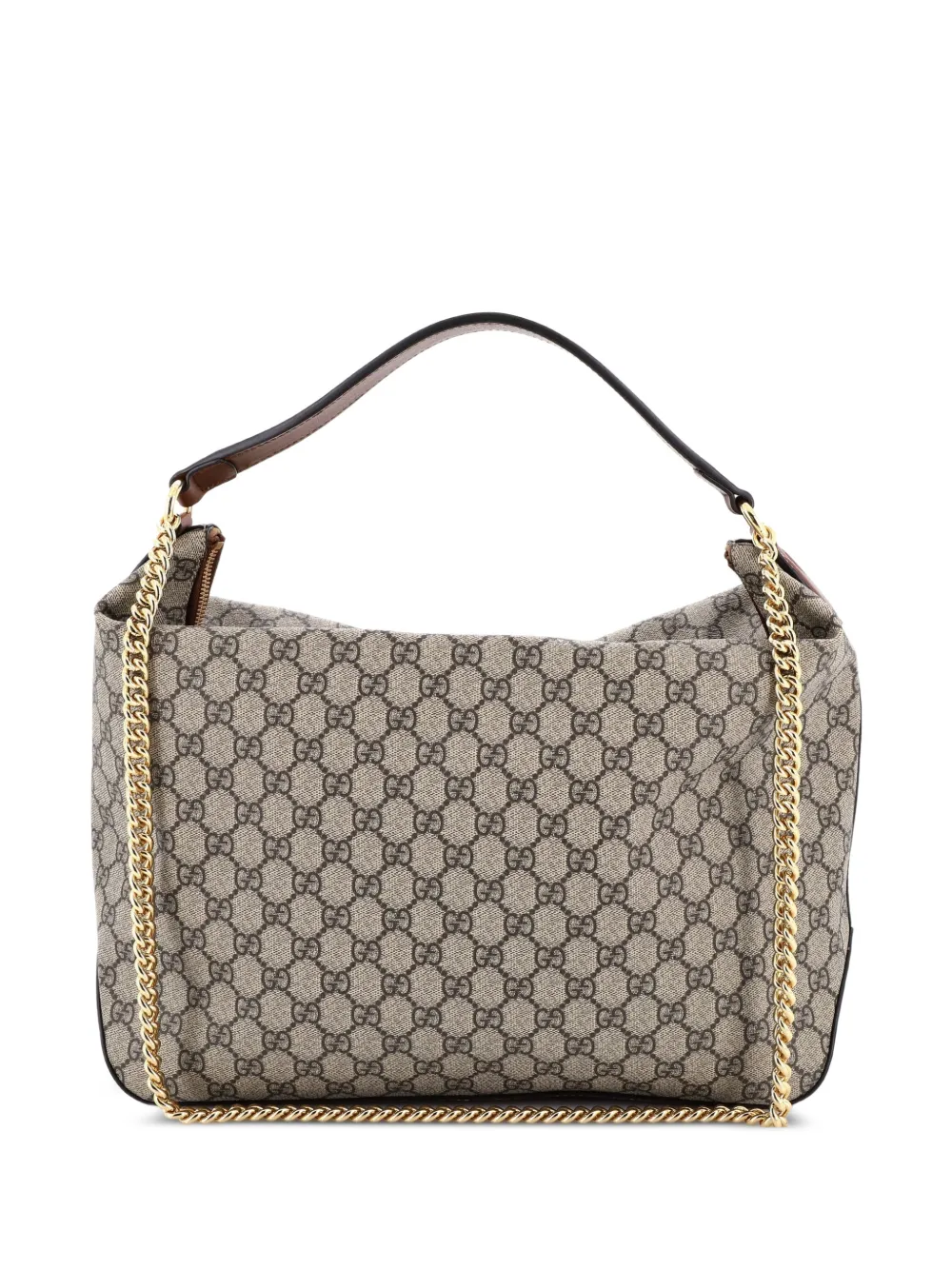 Gucci Pre-Owned Chain GG Coated Canvas Large hobo bag - Brown