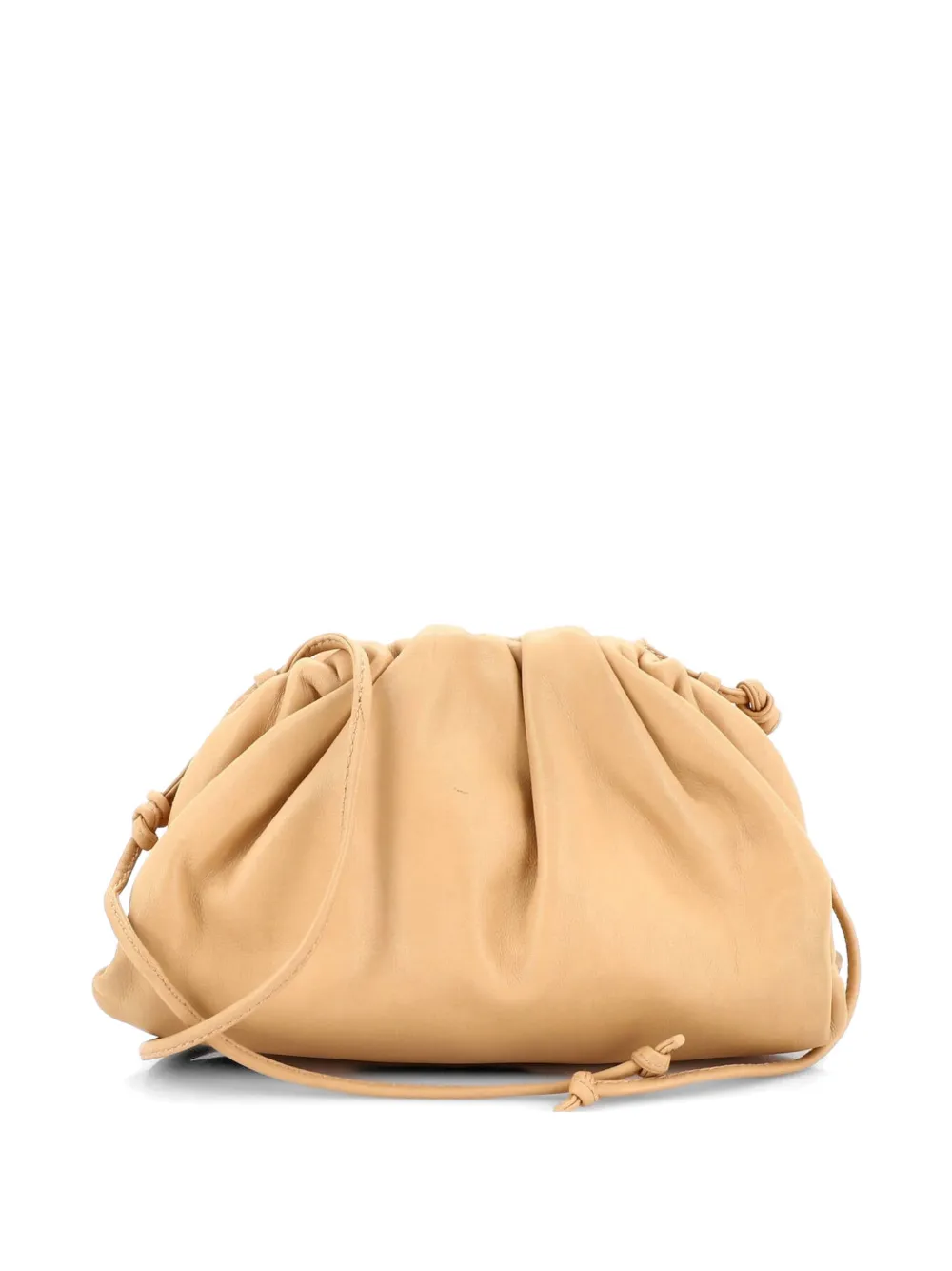 Bottega Veneta Pre-Owned The Pouch Leather Mini crossbody bag - Toni neutri