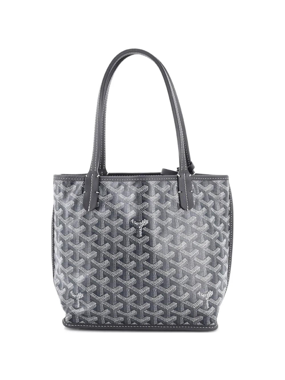 Goyard Pre-Owned Anjou Reversible Tote Coated Canvas Mini satchel - Grigio
