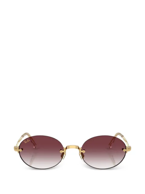 Ray-Ban rimless geometric-frame sunglasses