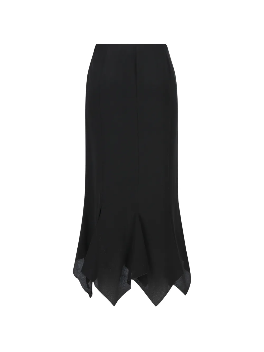 Valentino Garavani Asymmetrische zijden rok Zwart