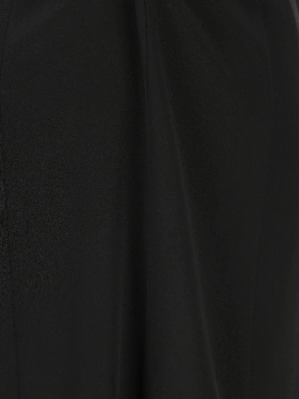 Valentino Garavani Asymmetrische zijden rok Zwart