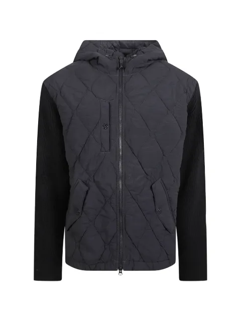Stone Island hooded quilted jacket