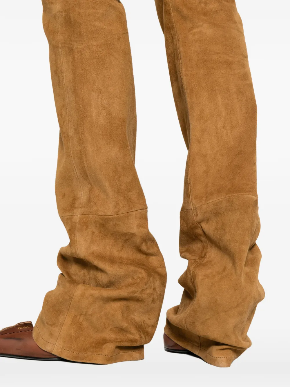 Panelled Suede Trousers