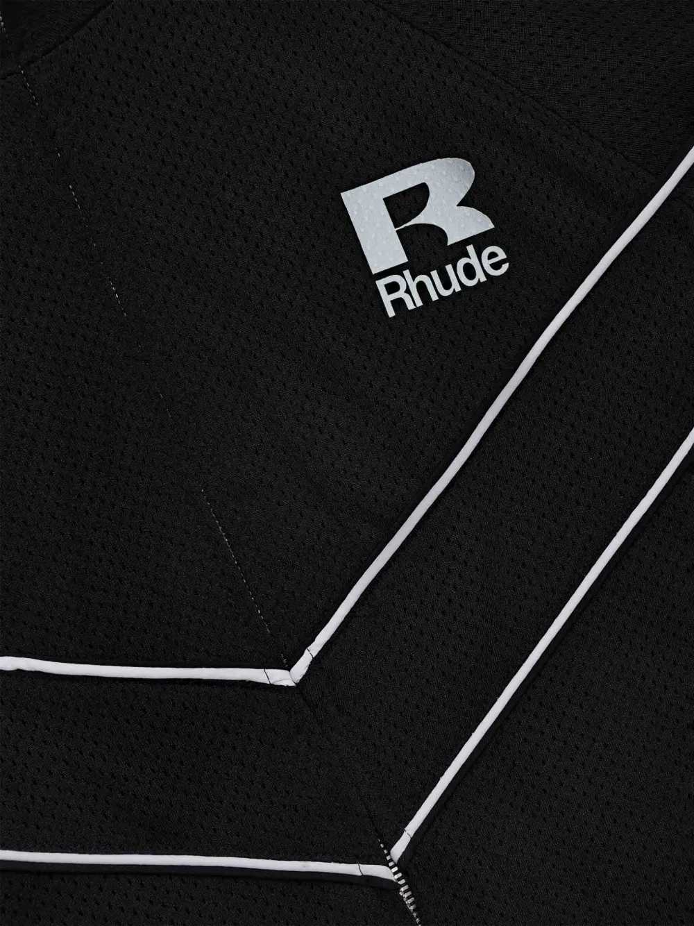 RHUDE Sweater met rits Zwart