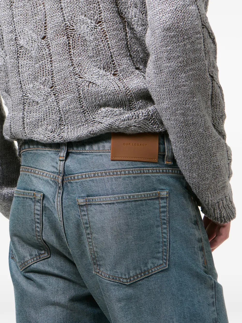 OUR LEGACY Carlson Cut jeans Blauw