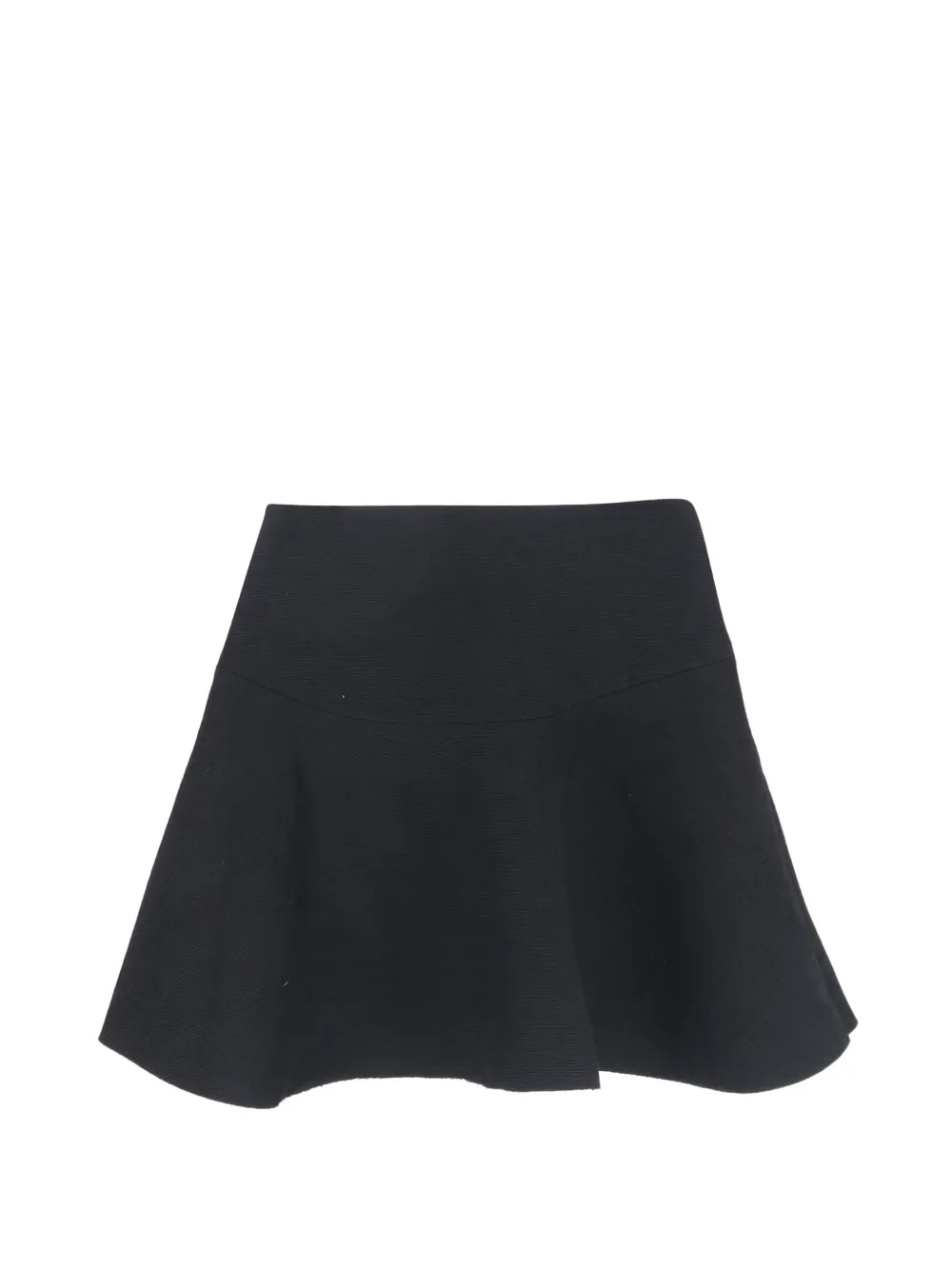 SANDRO Baya textured flared mini skirt - Nero