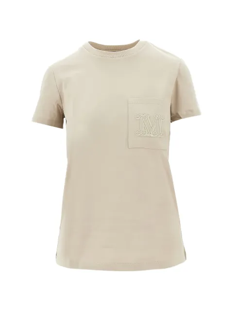 Max Mara pocket embroidered T-shirt